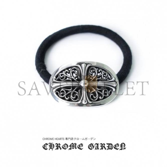 CHROME HEARTS TINY FLORAL HAIR TIE