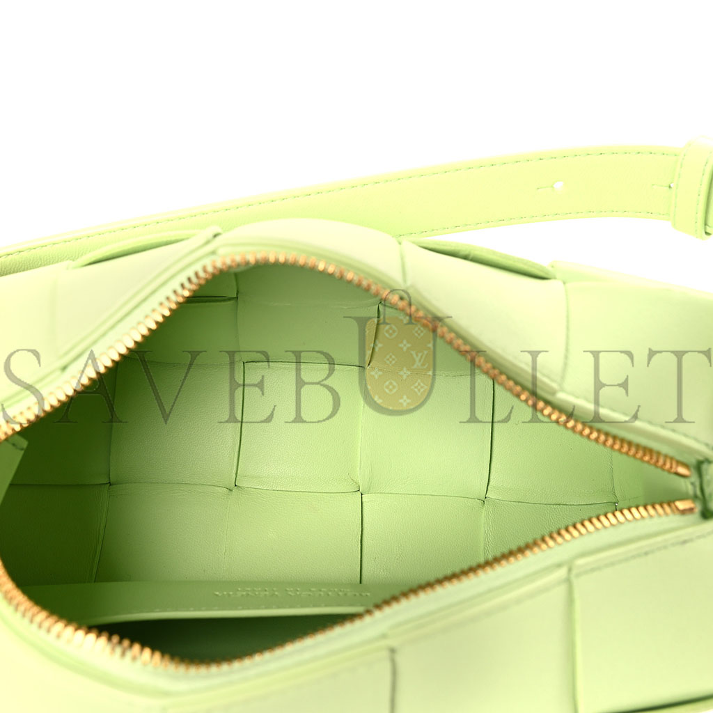 BOTTEGA VENETA LAMBSKIN MAXI INTRECCIATO SMALL BRICK CASSETTE BAG FENNEL (23*10*10cm) BOTTEGA VENETA LAMBSKIN MAXI INTRECCIATO SMALL BRICK CASSETTE BAG FENNEL (23*10*10cm)