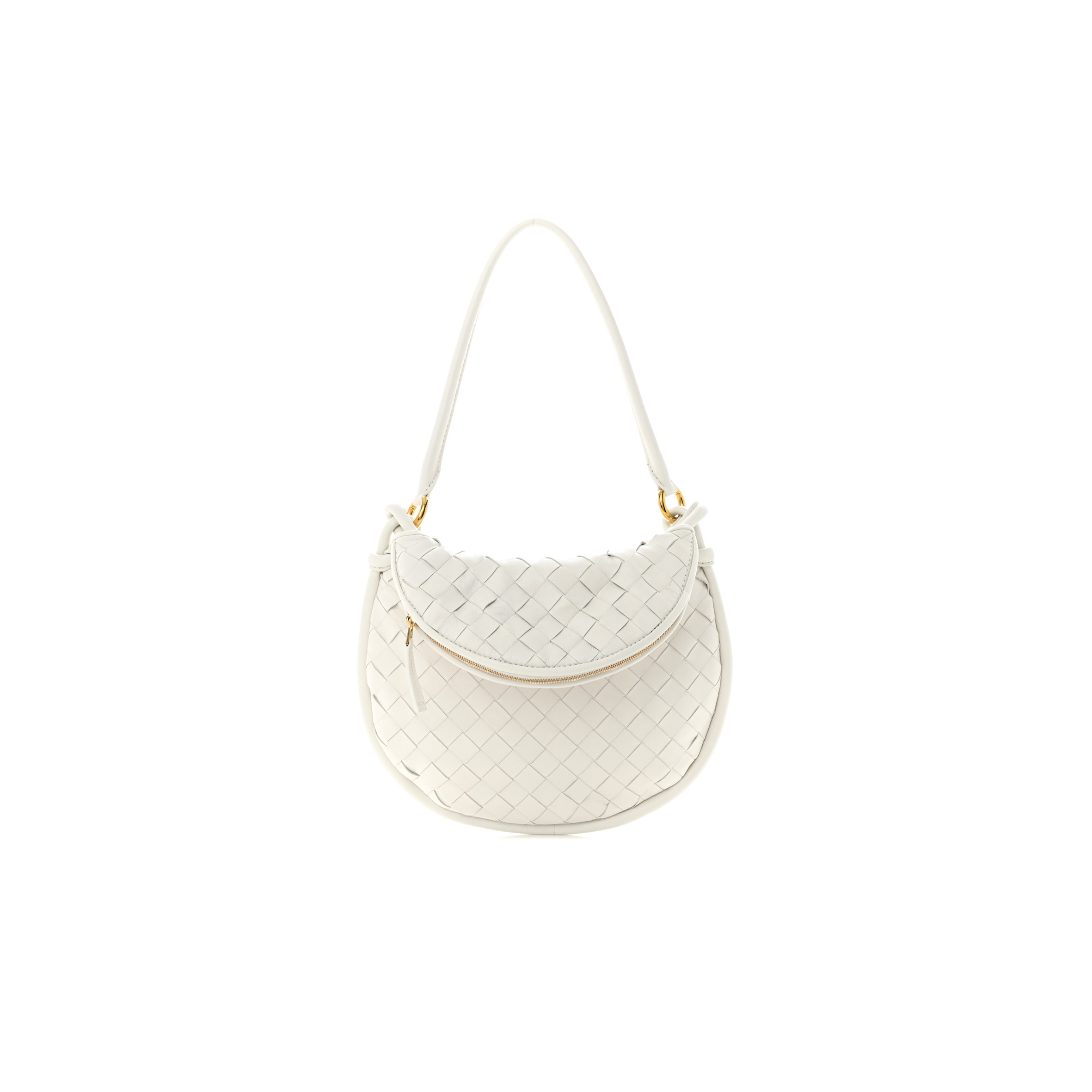 BOTTEGA VENETA NAPPA INTRECCIATO SMALL GEMELLI WHITE (27*22cm) BOTTEGA VENETA NAPPA INTRECCIATO SMALL GEMELLI WHITE (27*22cm)