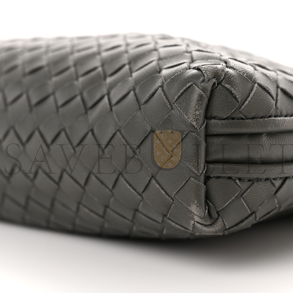 BOTTEGA VENETA NAPPA INTRECCIATO NODINI CROSSBODY MESSENGER NEW LIGHT GREY (23*19*5cm) BOTTEGA VENETA NAPPA INTRECCIATO NODINI CROSSBODY MESSENGER NEW LIGHT GREY (23*19*5cm)