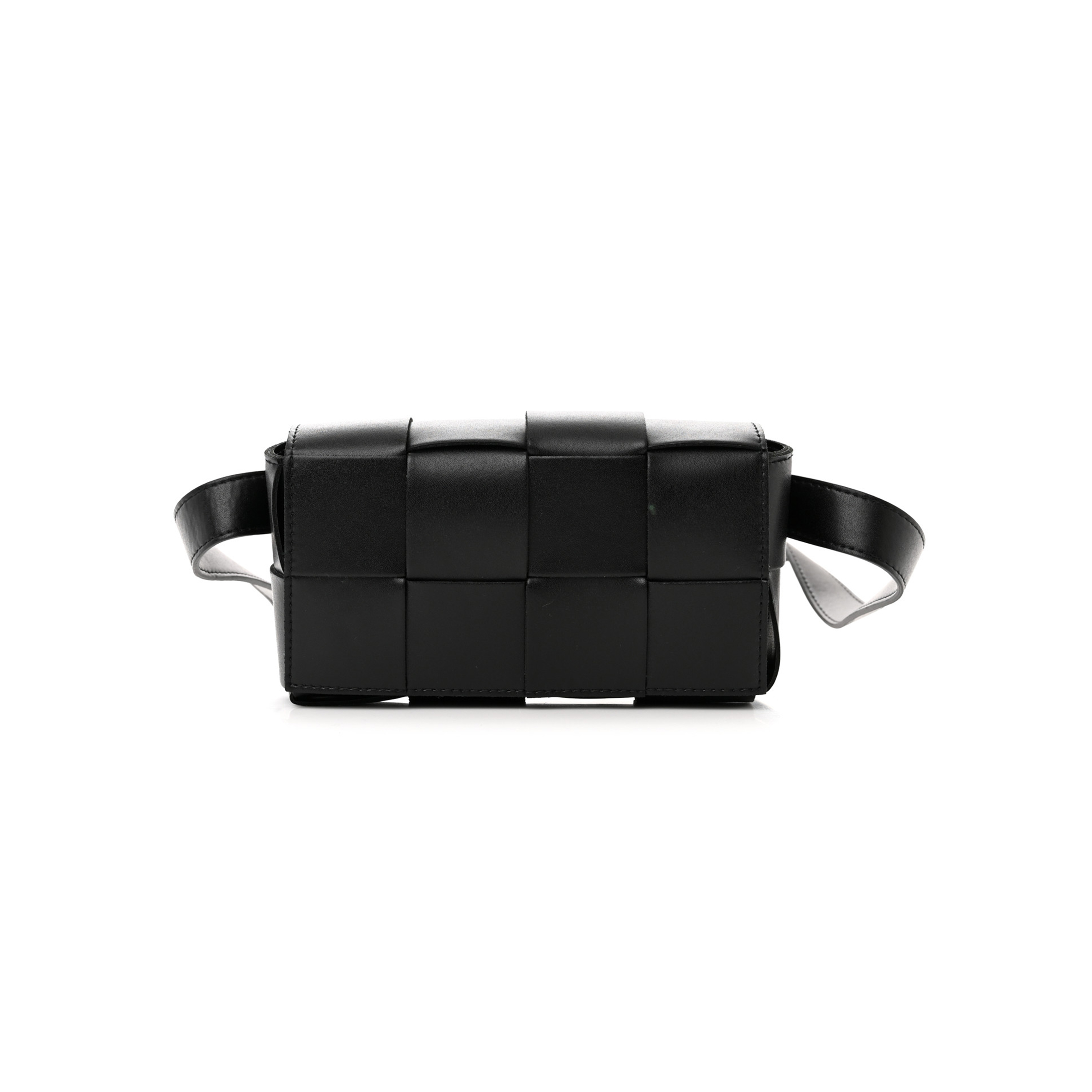 BOTTEGA VENETA NAPPA MAXI INTRECCIO THE BELT CASSETTE BAG BLACK (18*5*10cm) BOTTEGA VENETA NAPPA MAXI INTRECCIO THE BELT CASSETTE BAG BLACK (18*5*10cm)