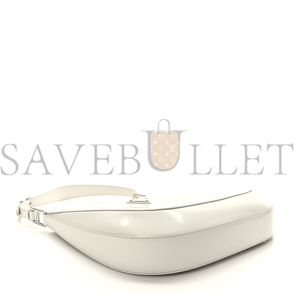 PRADA BRUSHED CALFSKIN CLEO ADJUSTABLE STRAP SHOULDER BAG WHITE (28*23*5cm)