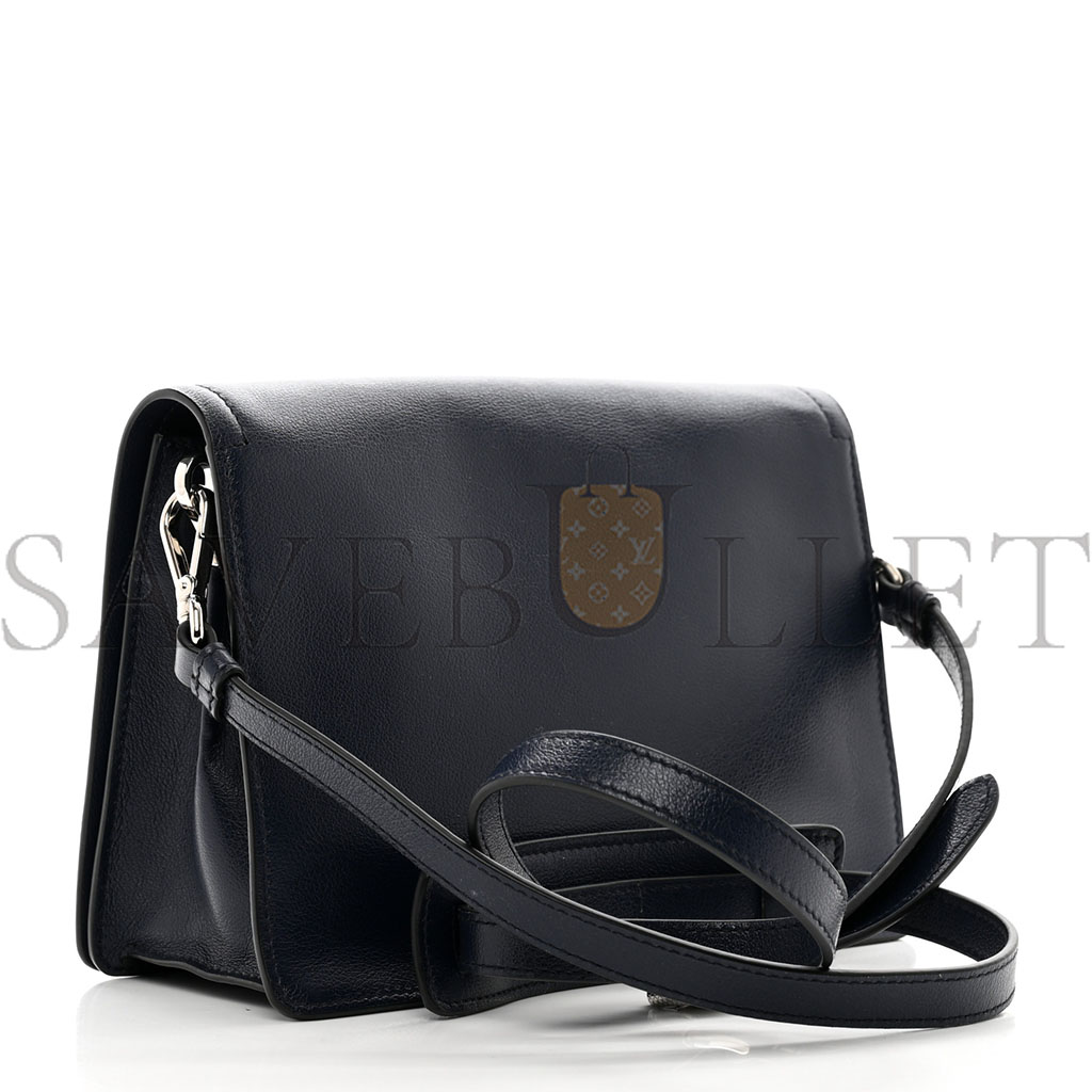 PRADA GLACE CALF SHOULDER BAG BALTICO (23*16*10cm)