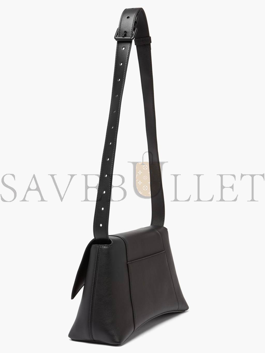 BALENCIAGA BLACK HOURGLASS S LEATHER BAG  MATCHESFASHION US (29*17.8*10.5cm)