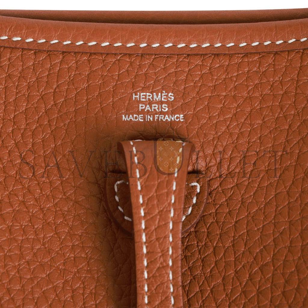 HERMES EVELYNE TPM GOLD CLEMENCE PALLADIUM HARDWARE (17cm)