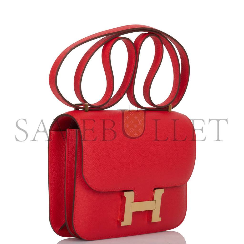 HERMES CONSTANCE 18 ROUGE DE COEUR VERSO EVERCOLOR PERMABRASS HARDWARE 39579900215390 (18cm)