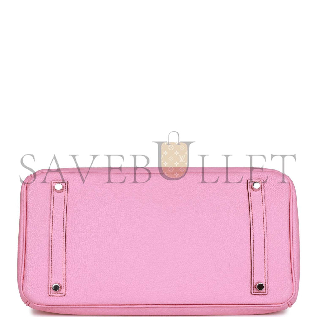 HERMES BIRKIN 35 BUBBLEGUM TOGO PALLADIUM HARDWARE (35cm)